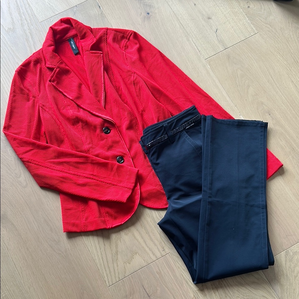 MARC CAIN Sporty Red Blazer